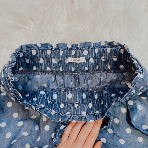 Polka Dot Linen Shorts - Picture 2 of 2